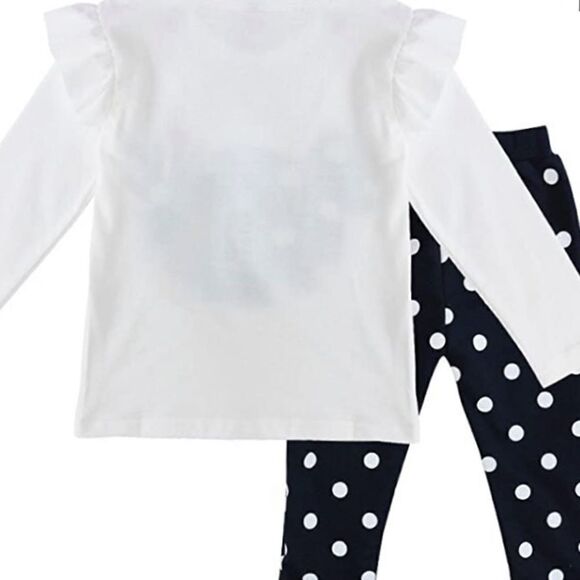 NWT MINNIE MOUSE OUTFIT NAVY AND WHITE PANTS SET - Picture 8 of 14